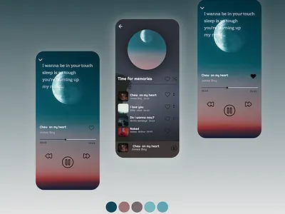music player app-Daily Ui #009 app daily ui dailyui 009 design illustration ux