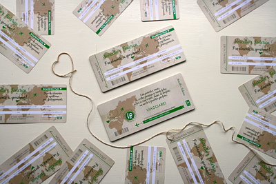 Wedding ticket invitation for Marcello & Federica wedding invitation wedding stationery