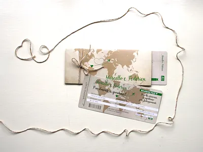 Wedding invitation for Marcello & Federica wedding invitation wedding stationery