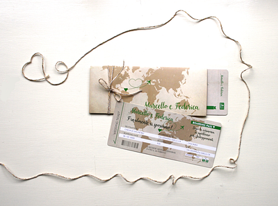 Wedding invitation for Marcello & Federica wedding invitation wedding stationery