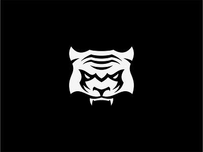 Tiger Logo for Sale animal branding dangerous design feline flat geometric jungle logo mark sale tiger tigers vector wild