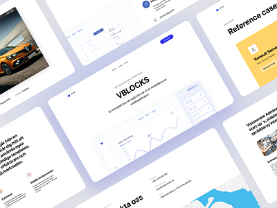 VBLOCKS clean contact dashboad design main main page minimal portfolio ui ux webdesign website