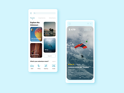 Discover - Travel App app branding clean concept design flat globe interaction design minimal modern style travel travel app typography ui uiinspiration ux