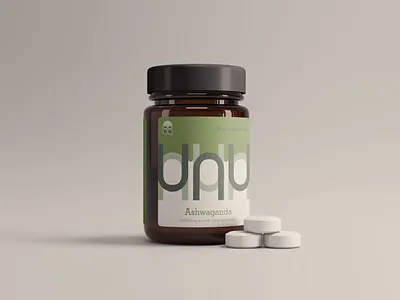 Ashwagandha Supplement Packaging branding contemporary design dna green health links packaging wellness wellness logo