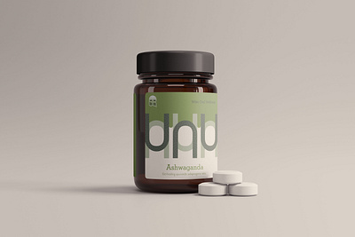 Ashwagandha Supplement Packaging branding contemporary design dna green health links packaging wellness wellness logo