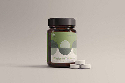 Sceletium Supplement Packaging branding contemporary green health herbal logo packaging pattern simple wellness