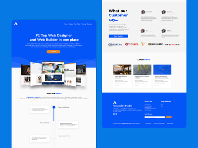 PamanGie's Studio — Landing Page landing page landing page design ui ux web design web designer website