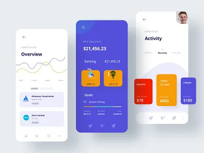 Simple Dashboard activity adobe xd chart dashboard design flat illustration uidesign