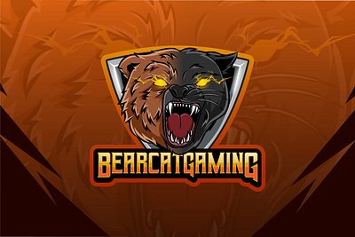 Bear Panther Esport Logo animal logo cartoon logo commision work esport esport logo esportlogo logo logodesign logogram mascotlogo