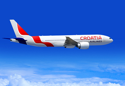 Croatia Airlines-airplane design airline airlines brand design brandidentity branding croatia design graphic graphic design graphic design graphicdesign identity