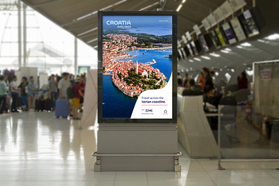 Croatia Airlines-promo poster brand design brandidentity branding croatia design graphic graphic design graphicdesign logo typography