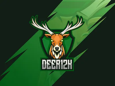Deer Esports Logo animal logo commision work deer logo esport esport logo esportlogo esports logo logo logodesign mascotlogo streamerlogo twitch logo vector