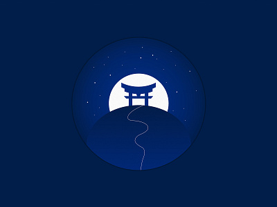 100 Days of Illustration: Day 3 illustration japan japanese culture path torii