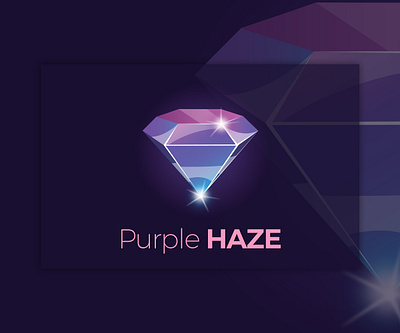 Purple HAZE branding concept art design illustration logo typography vector