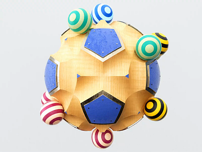 Balanced Chaos 3d 3danimation abstract aftereffects animation balls c4d chaos clean colorful geometry loop motion motiondesign render rolling satisfying sphere wood