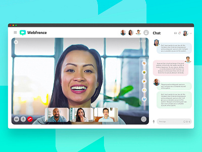 Webfrence adobexdchallenge andreaeppy chat conferencecall ui uidesign video videochat webcall xdchallenge