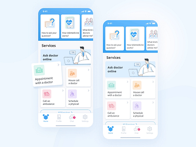 Mobile telemedicine app animation app design2020 doctors dribbble figma healthcare hello dribble ios medicine telehealth telemedicine ui ux