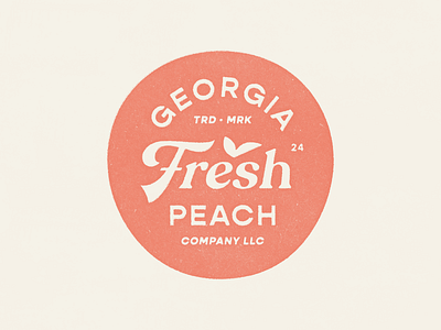 Georgia Peach brand branding food fresh fruit icon identity logo mark packaging peach produce type