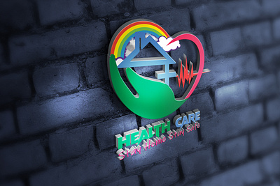 Health Care design designer flat icon logo logo design minimal photoshop