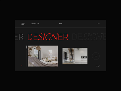 House&interior designer personal website architect branding dark design front page furniture home house interior architecture interiors landing page luxury minimal modern portfolio ui ux webdesign website wordpress