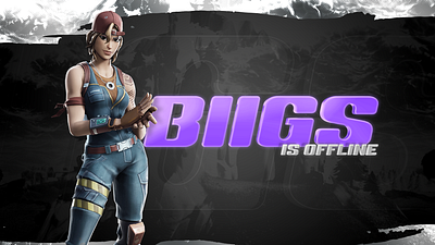 Biigs Twitch-Offline Banner fortnite illustrator offline photoshop stream twitch twitch overlay