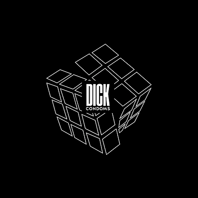 Dick Condoms 3d Logo 3d 3d logo branding brands cube design graphic logo minimalist new design type typography