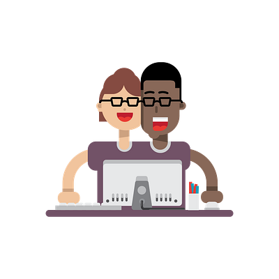 Twin series illustration | Co-Working Space co working space computer office design twin