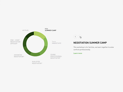 Interactive Chart Animation 2d animate animation animations branding chart circle diagram gray green interactive modern pie slider sliders ui web webdesign website