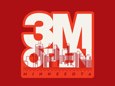 2020 3M Open City Graphic cityscape golf minneapolis minnesota pga tour sports tournament