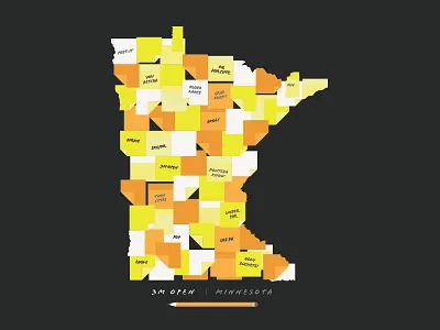 2020 3M Open Post-it Graphic golf minneapolis minnesota pga tour post it sports tournament