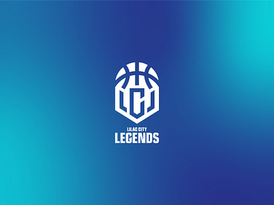 Lilac City Legends basketball blue branding graphic design icon logo teal vector