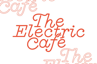 Electric Cafe Branding branding fonts logo london typeface typographic typography