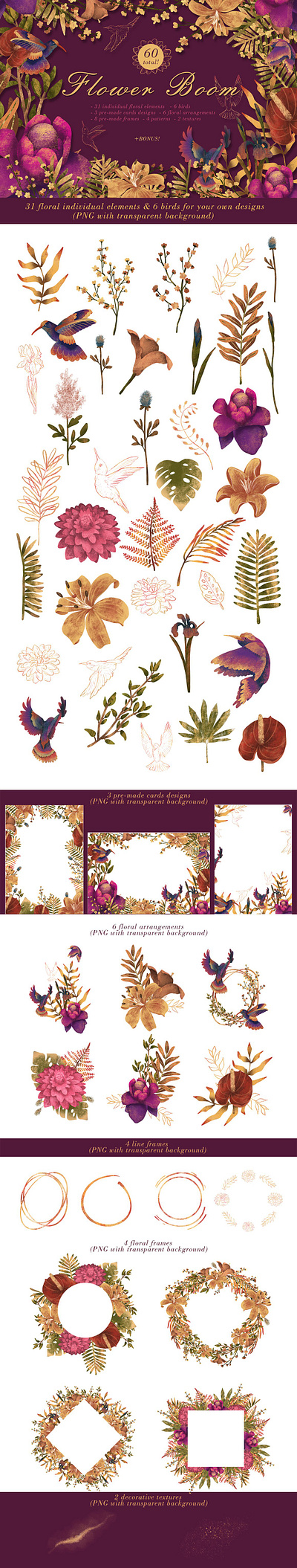 FLOWER BOOM arrangements art background birds boom floral elements flower flower illustration flowers illustration graphic graphic design graphic elements graphics illustraion illustration illustration art illustrations illustrator transparent vector