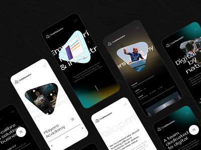 Code Resolution Refresh - Mobile agency black clean dark glow minimal mobile portfolio responsive typography ui webdesign