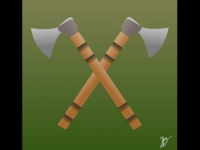 Axe Illustration illustration axe vector design