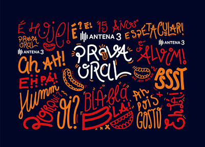 Type Illustration for Prova Oral antena3 illustration lettering rtp type typography