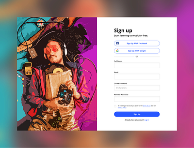 Sign Up Page challenge design design challenge form sign up ui vector