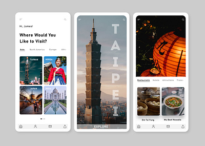 Travel application UI app design design illustrator mobile travel ui