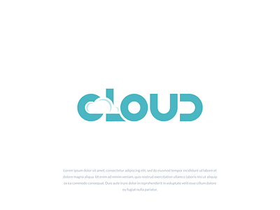 Cloud logo concept brand branding design graphic illustration logo typography ui ux vector