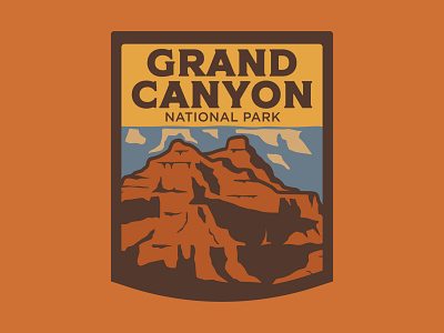 Grand Canyon... Again arizona badge colorado river design grand canyon logo national park outdoor badge outdoors patch retro retro patch vintage wilderness