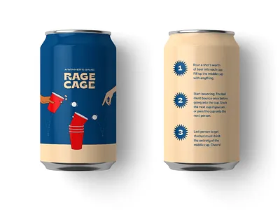 Rage Cage beer can beer can design brand brand identity packaging