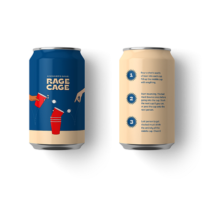 Rage Cage beer can beer can design brand brand identity packaging