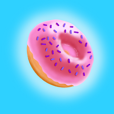 Doughnut concept doughnut doughnuts food illustration procreate procreateapp sketch sprinkles visual design