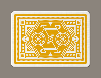 DKNG 'Yellow Wheel' Playing Cards ace bicycle dan kuhlken deck dkng dkng studios jack joker king nathan goldman playing cards queen vector yellow yellow wheel yellow wheels