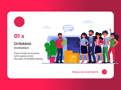 Dribbble invite-UX/UI Design app art branding design dribbble invite first invite firstshot flat illustration illustrator typography ui vector