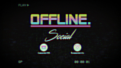 OFFLINE Banner for Twitch branding colorful glitch graphic design offline retro retro design retrowave streamer streaming twitch twitch.tv vaporwave vhs youtube