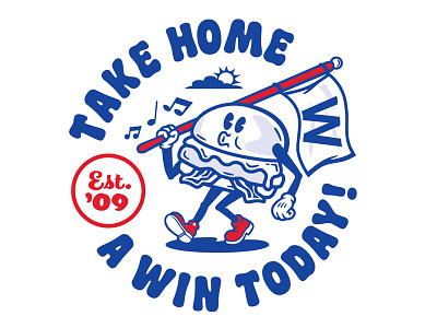 Burgerman baseball cubbies mascot w letter