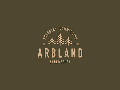 Arbland logo badge brand illustration lockup logo type typography vintage