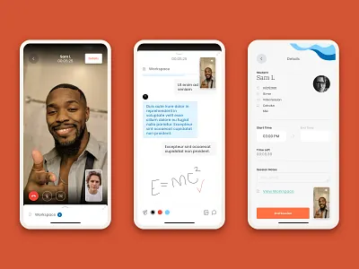 Tutoring app continued app ios mobile on demand remote tutoring ui ux