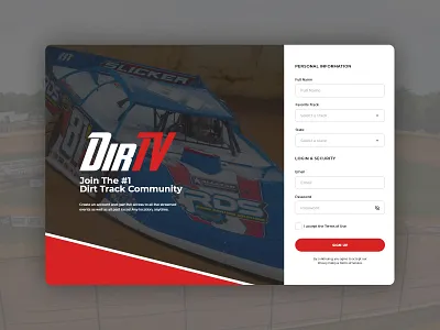DirTV Sign In Page adobexd concept createwithadobexd design form logo logodesign sign in sign up ui website